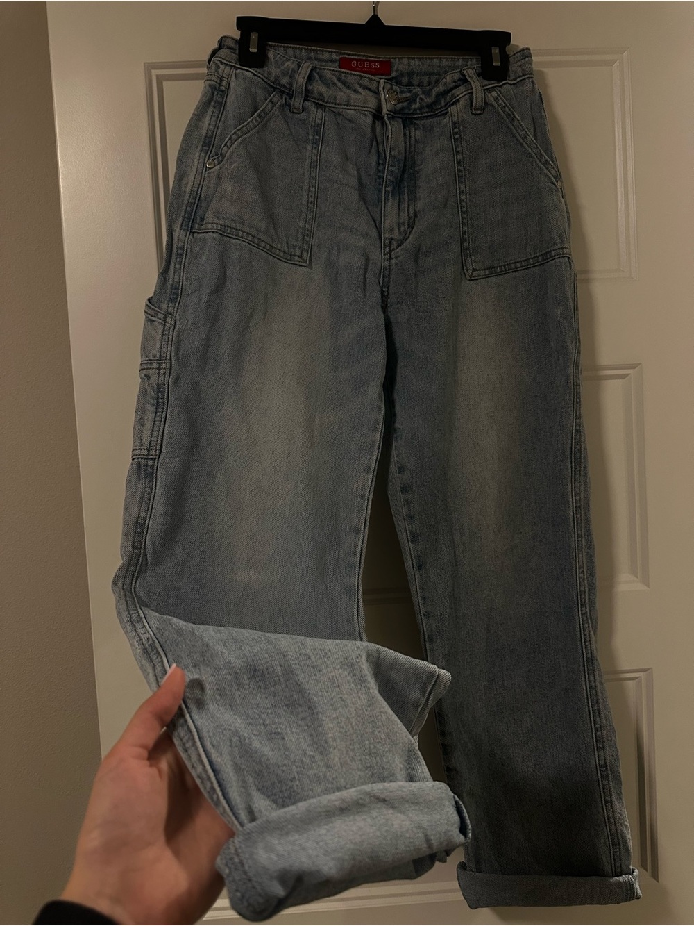 GUESS Women's Light Blue Boyfriend Jeans - Relaxed Fit
